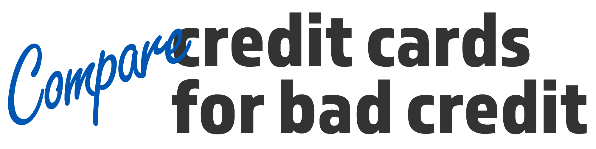 Compare UK credit cards for bad credit